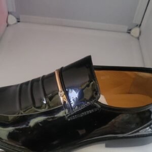 Men’s Polished Onyx Patent Loafers