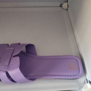 Women’s Lavender Textured H-Strap Slides