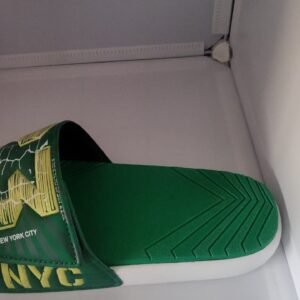 Men’s Gotham Green "NYC" Graphic Sport Slides