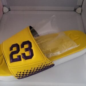Men’s Varsity Yellow "23" Sport Slides