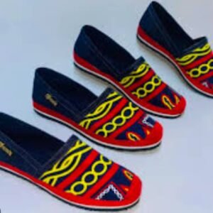 Unisex Heritage Embroidered Canvas Loafers